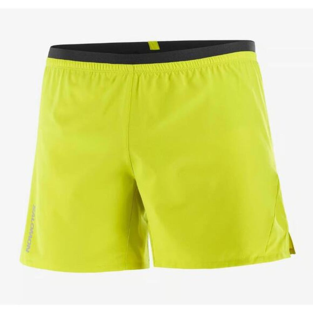 Salomon‎ Cross 5" Shorts Citronella Yellow